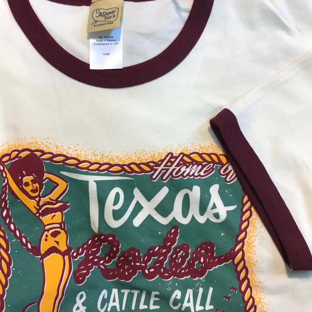 Texas Cattle Call Ringer T-Shirt Men