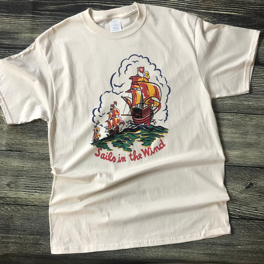 Vintage Pirate Ships T-Shirt Mens
