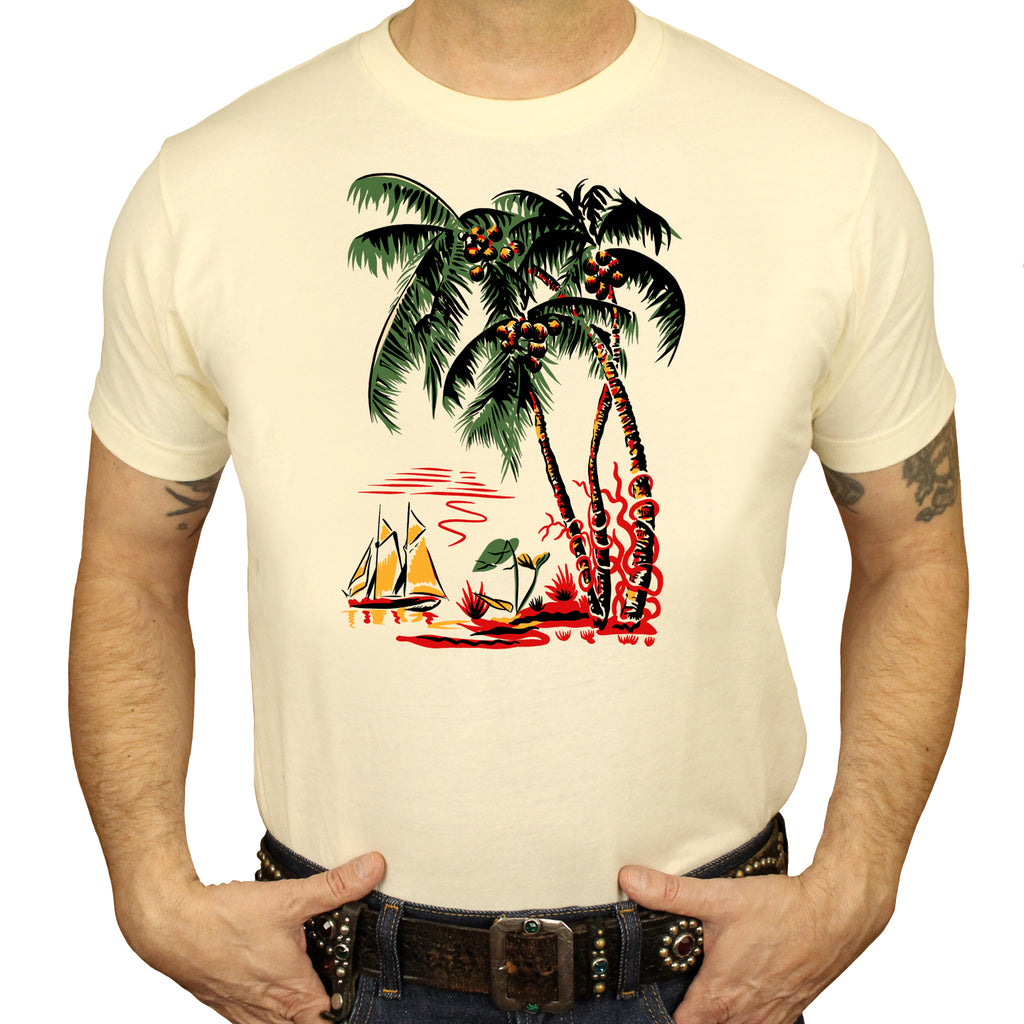 Vintage Palms T-Shirt Mens SMALL