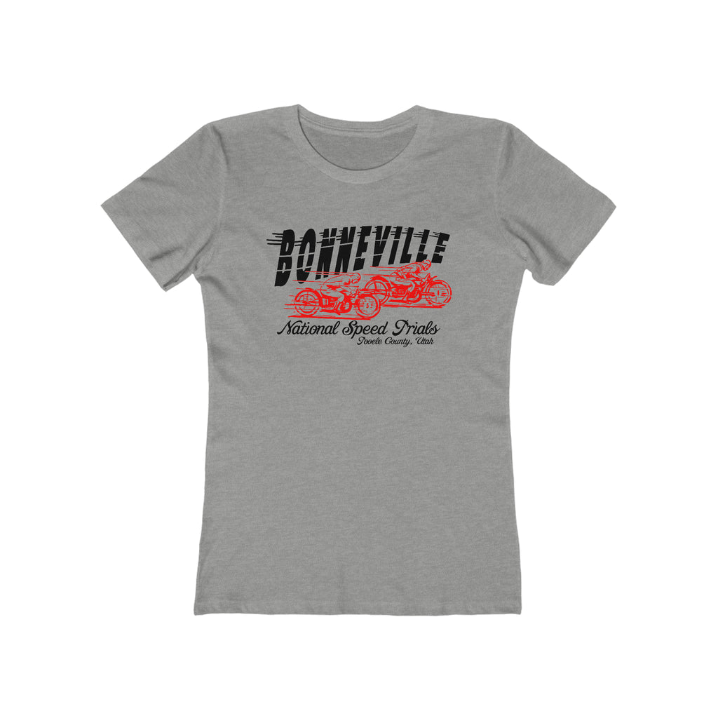 Bonneville Speed Trials Ladies T-shirt Heather Grey