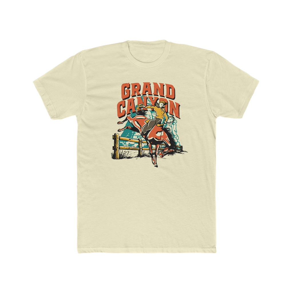 Grand Canyon Cowboy Men's T-shirt Solid Natural