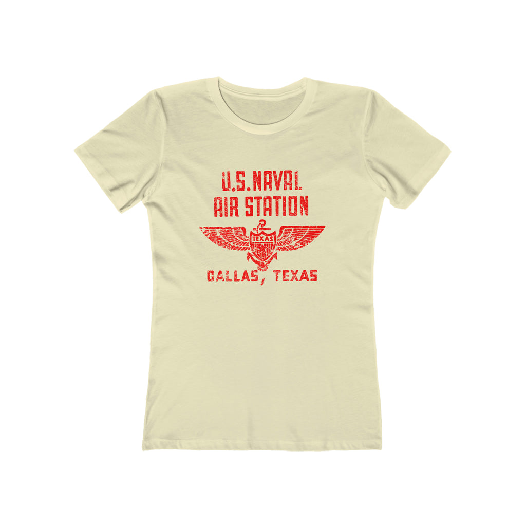 US Naval Dallas Texas Ladies T-shirt Solid Natural