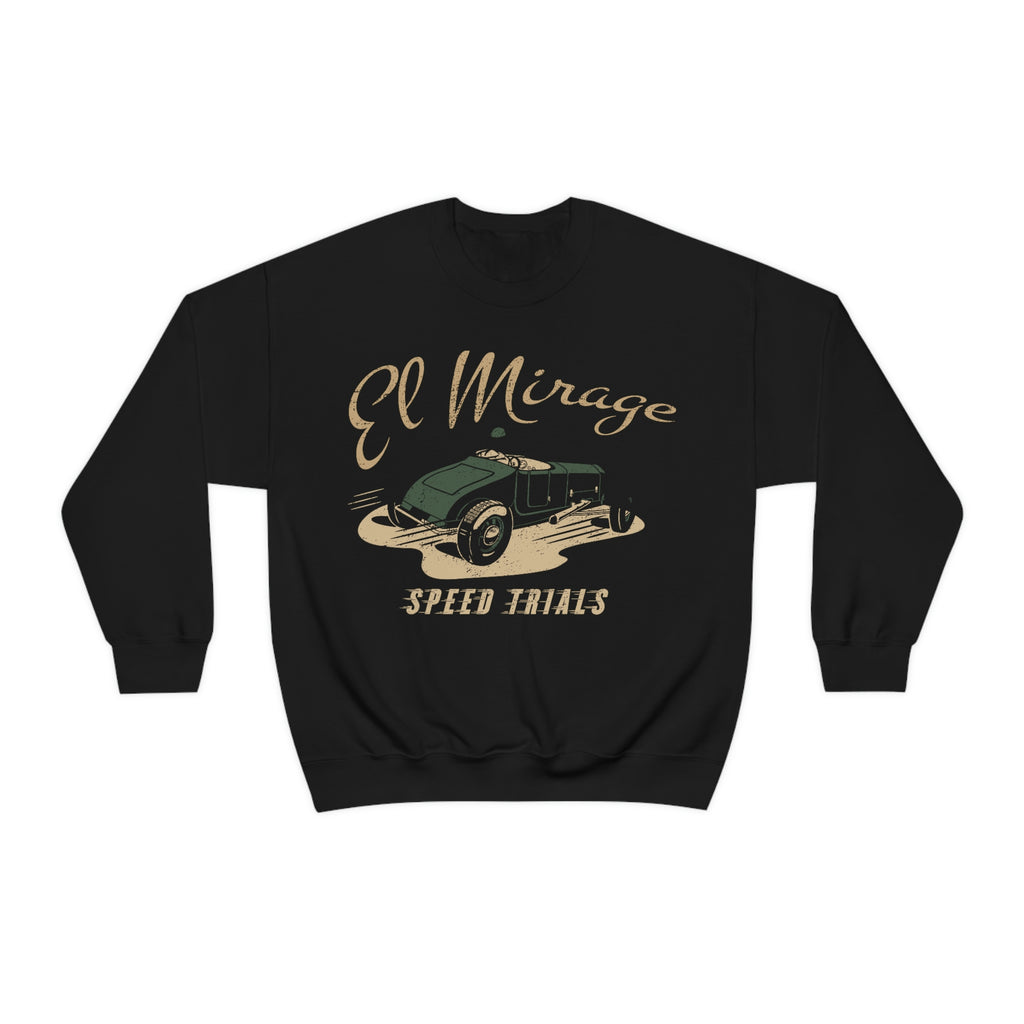 El Mirage Hot Rod Black Crewneck Sweatshirt Black