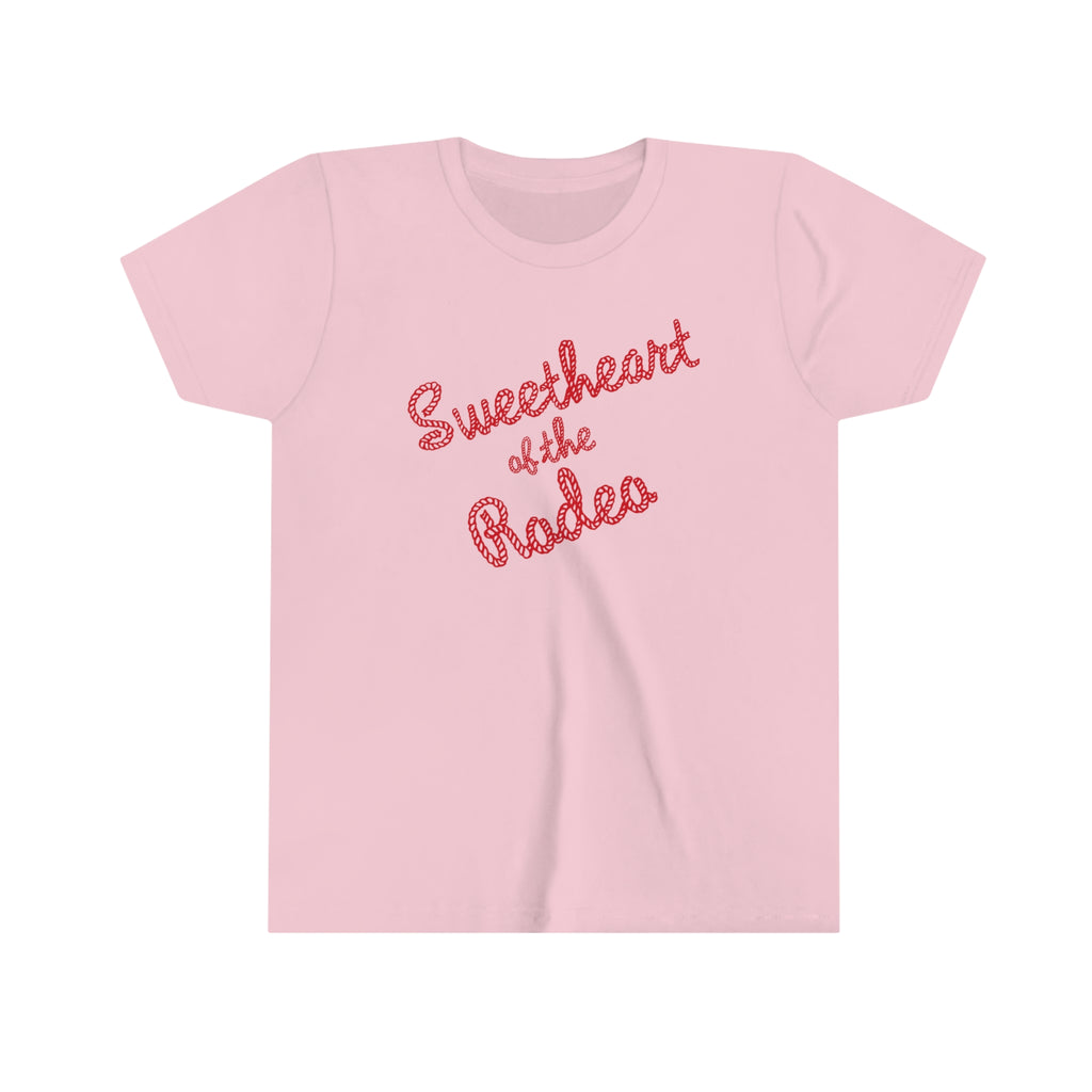 Sweetheart of the Rodeo Youth Kids T-shirt in 2 Assorted Colors Pink