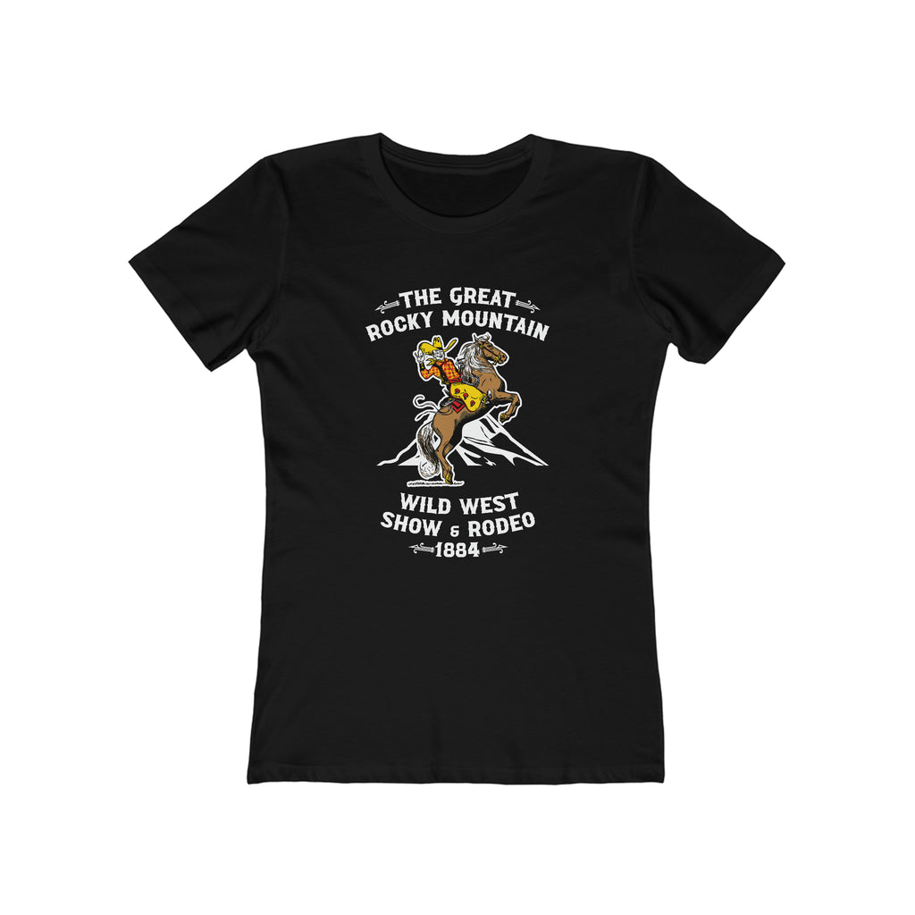 The Great Rocky Mountain Wild West Show Women's Premium Tee Solid Black