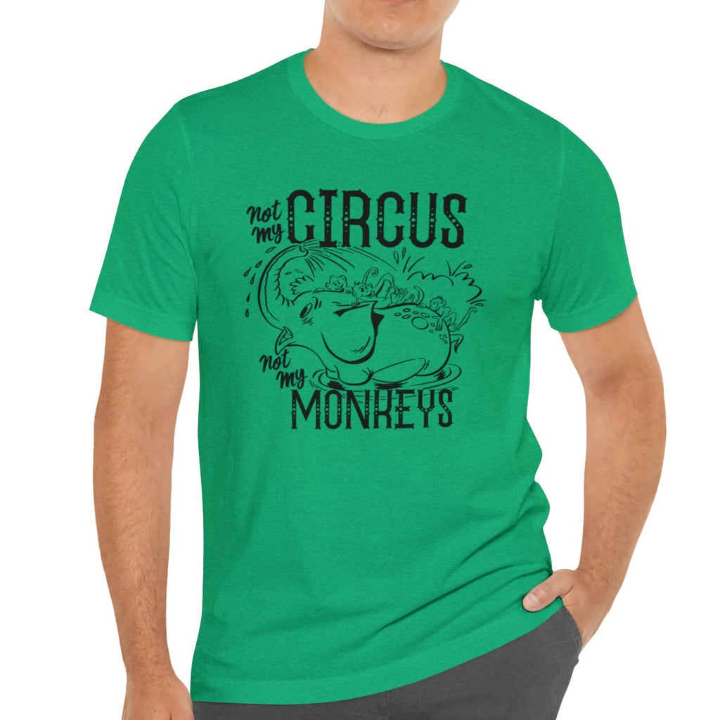 Not My Circus, Not My Monkeys Men's Premium Cream Cotton T-shirt