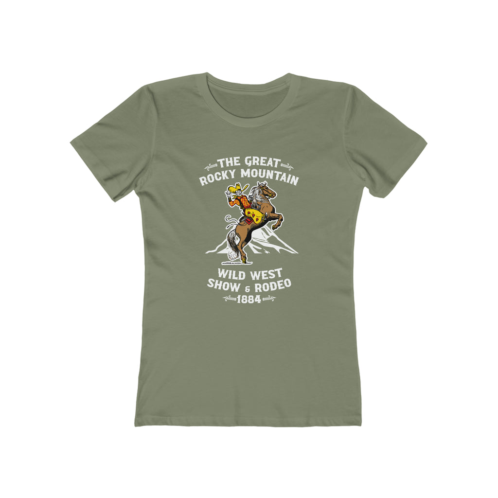The Great Rocky Mountain Wild West Show Women's Premium Tee Solid Light Olive