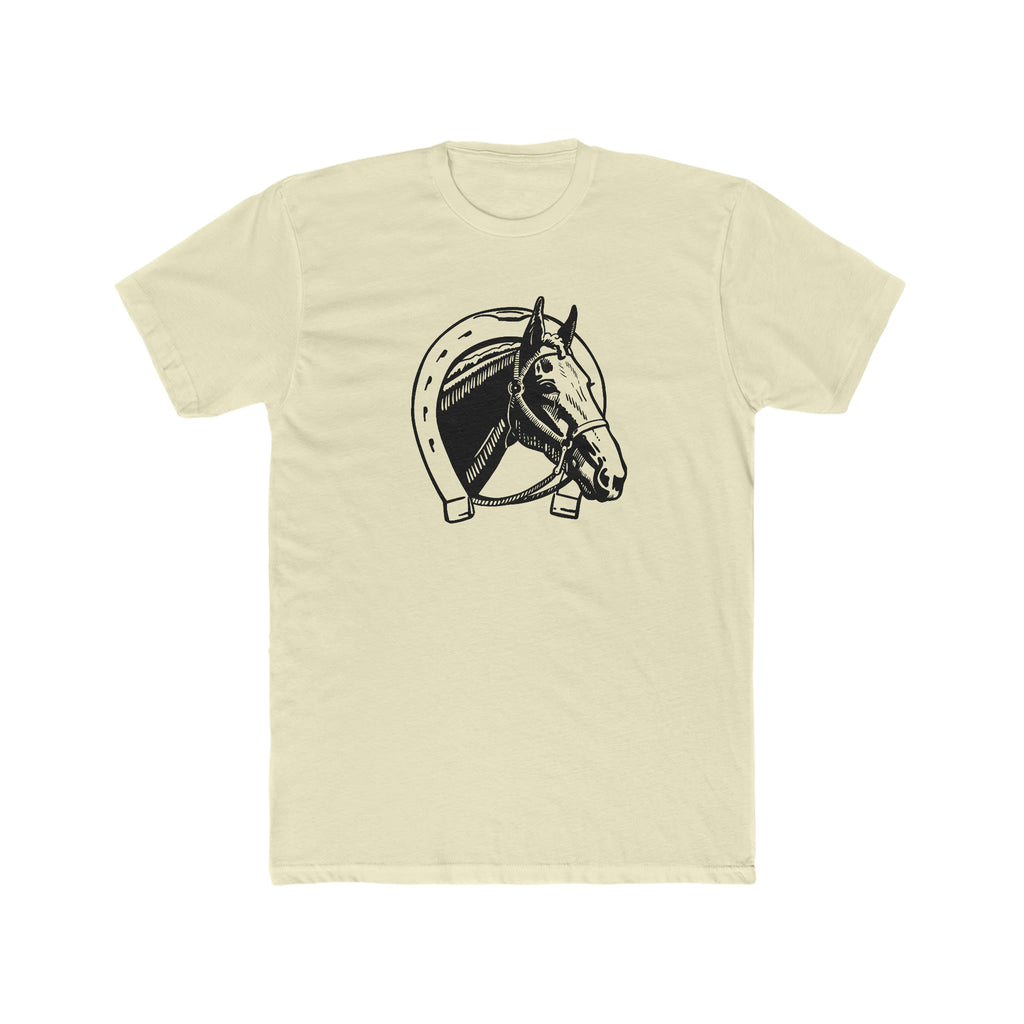 Lucky Horse Men's T-shirt Solid Natural