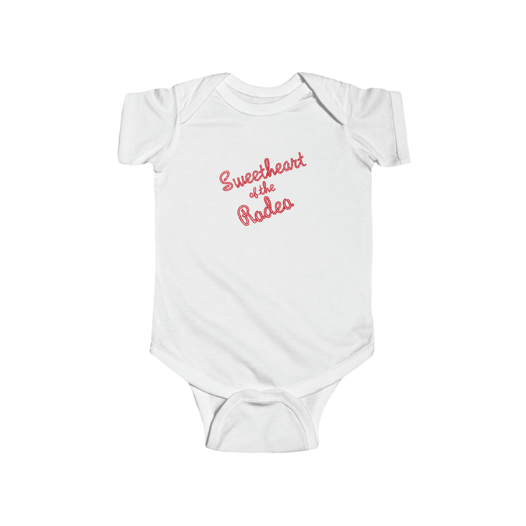 Sweetheart of the Rodeo Infant Fine Jersey Bodysuit in 2 Assorted Colors White