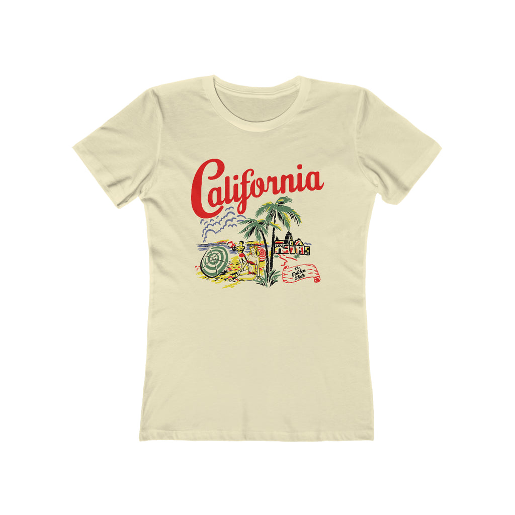 California Ladies T-shirt Solid Natural