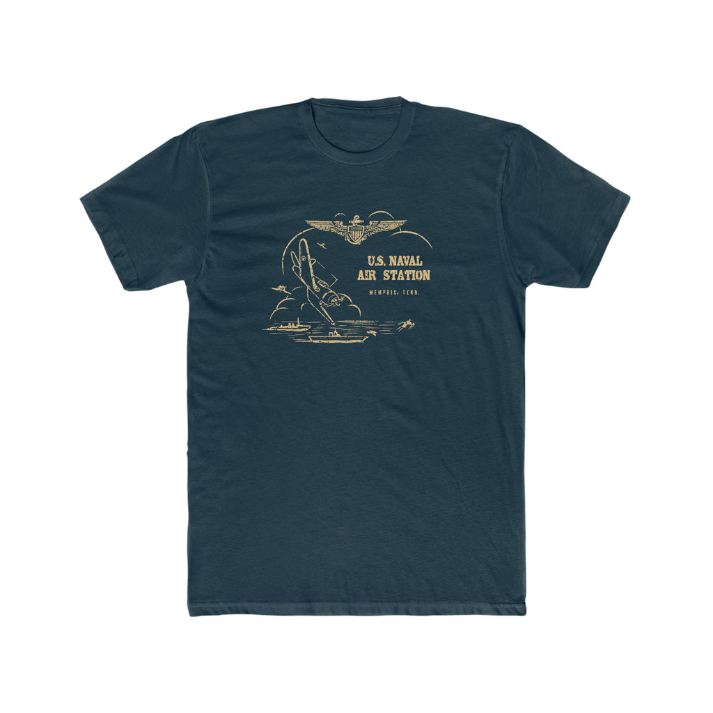 US Naval Air Memphis Tennessee Men's T-shirt Solid Midnight Navy
