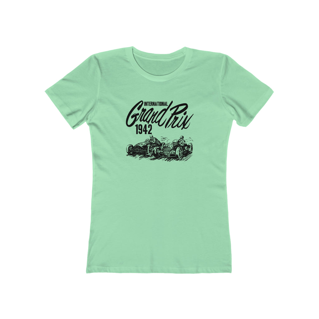 International Grand Prix Racing Hot Rod Ladies T-shirt in Assorted Colors Solid Mint