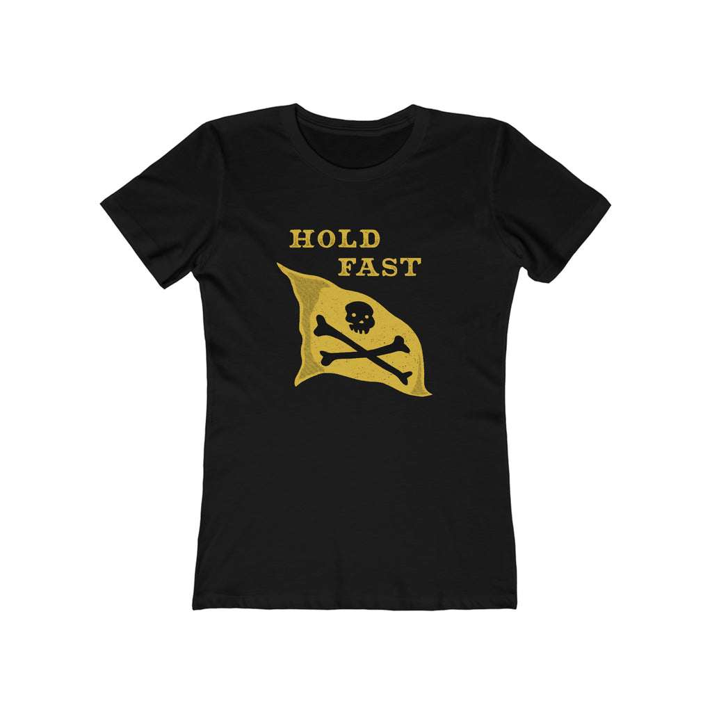 Hold Fast Ladies T-shirt Solid Black