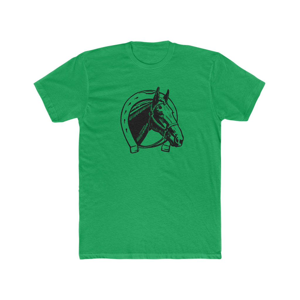 Lucky Horse Men's T-shirt Solid Kelly Green